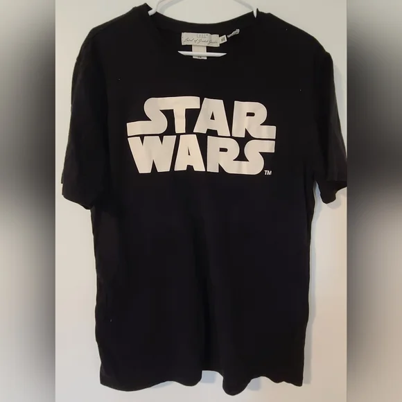 H&M | Tops | Hm Logg Star Wars Logo Tshirt Medium | Poshmark